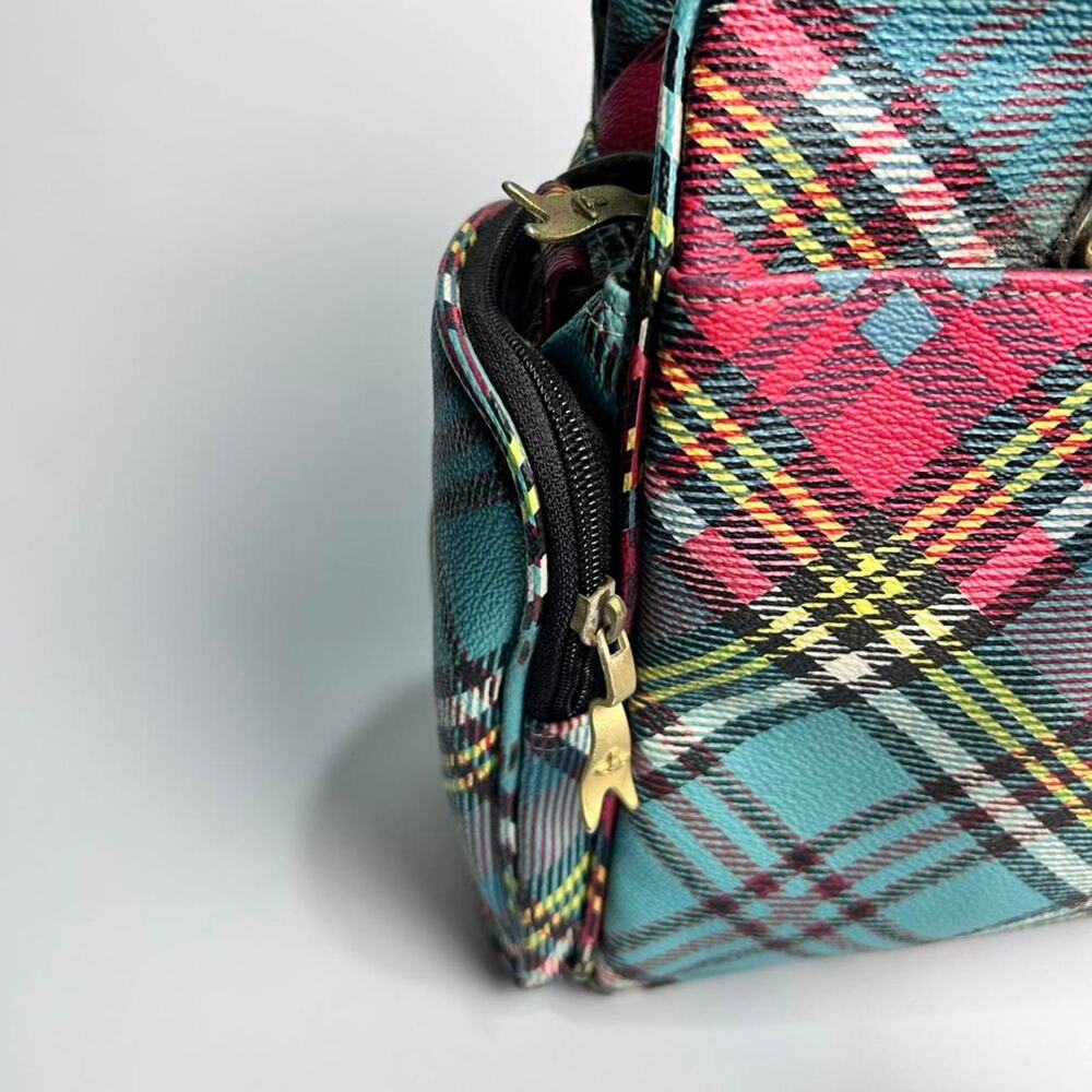 Vivienne Westwood Tartan Bowling Style Handbag - Picture 5 of 8
